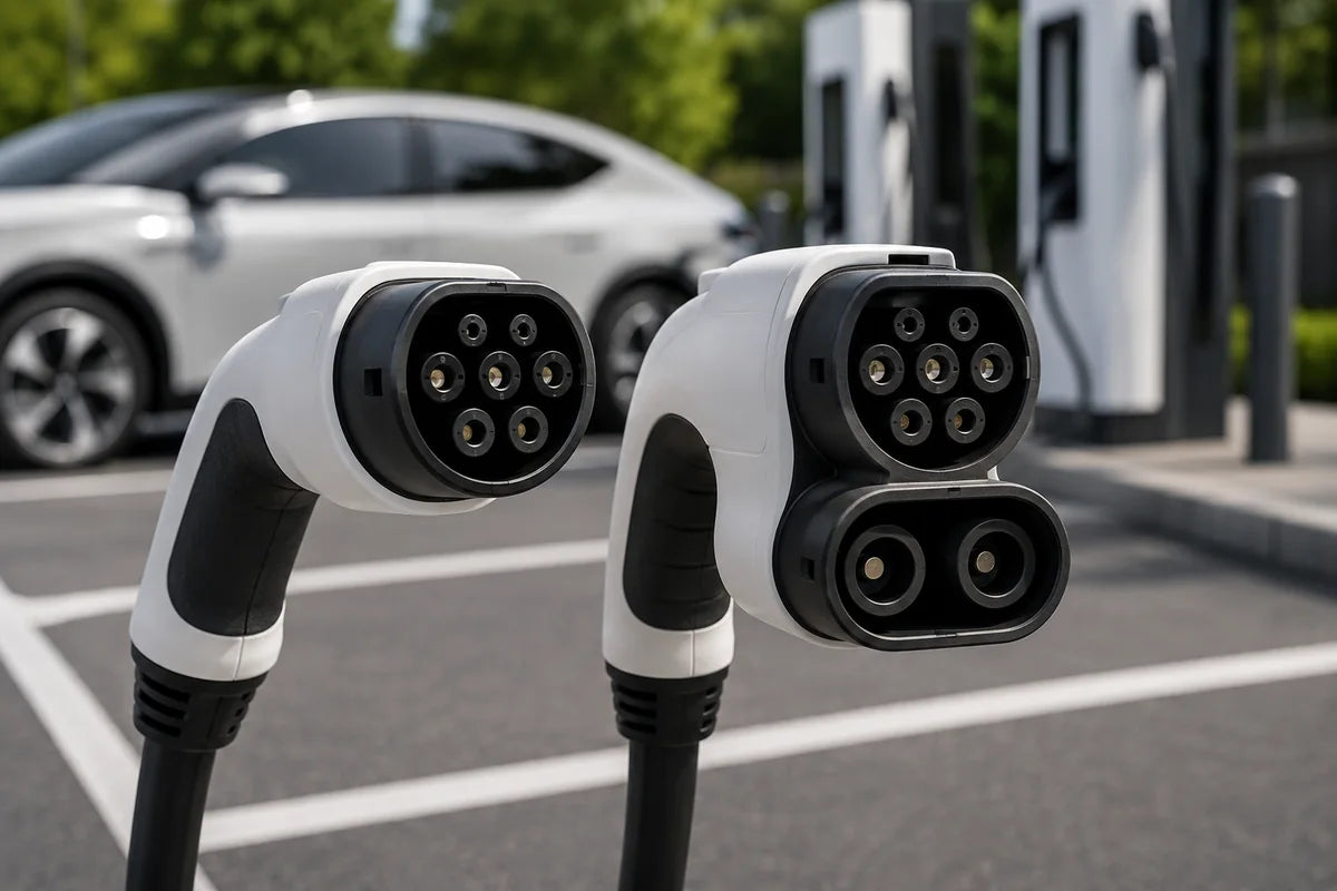 Type 2 ve CCS2 elektrikli araç şarj konnektörleri karşılaştırması