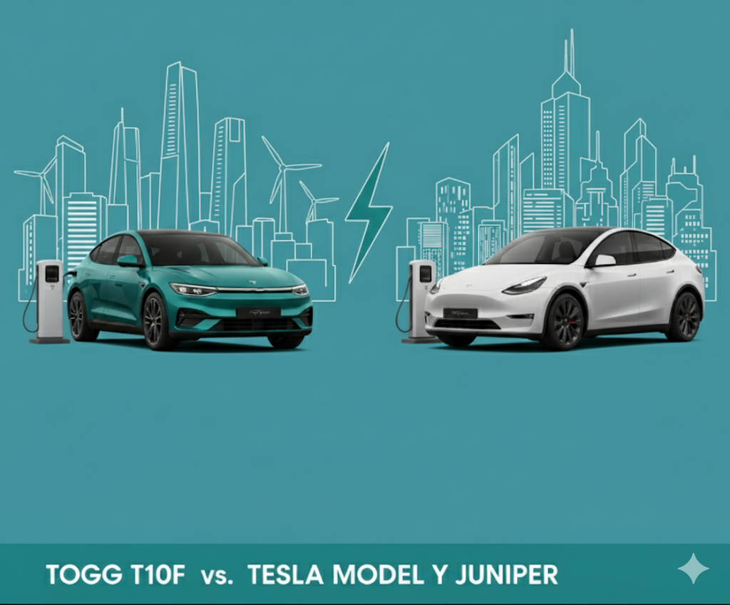 Togg T10F ve Yenilenen Tesla Model Y 