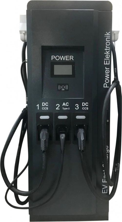 POWER ELEKTRONİK 120 KW DC HIZLI TİCARİ ÇİFT ÇIKIŞLI ARAÇ ŞARJ İSTASYONU
