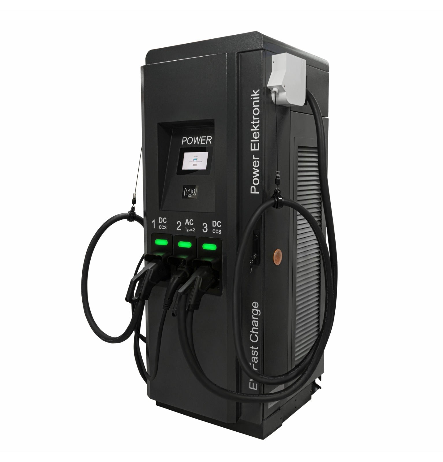 POWER ELEKTRONİK 60 KW DC HIZLI TİCARİ ÇİFT ÇIKIŞLI ARAÇ ŞARJ İSTASYONU
