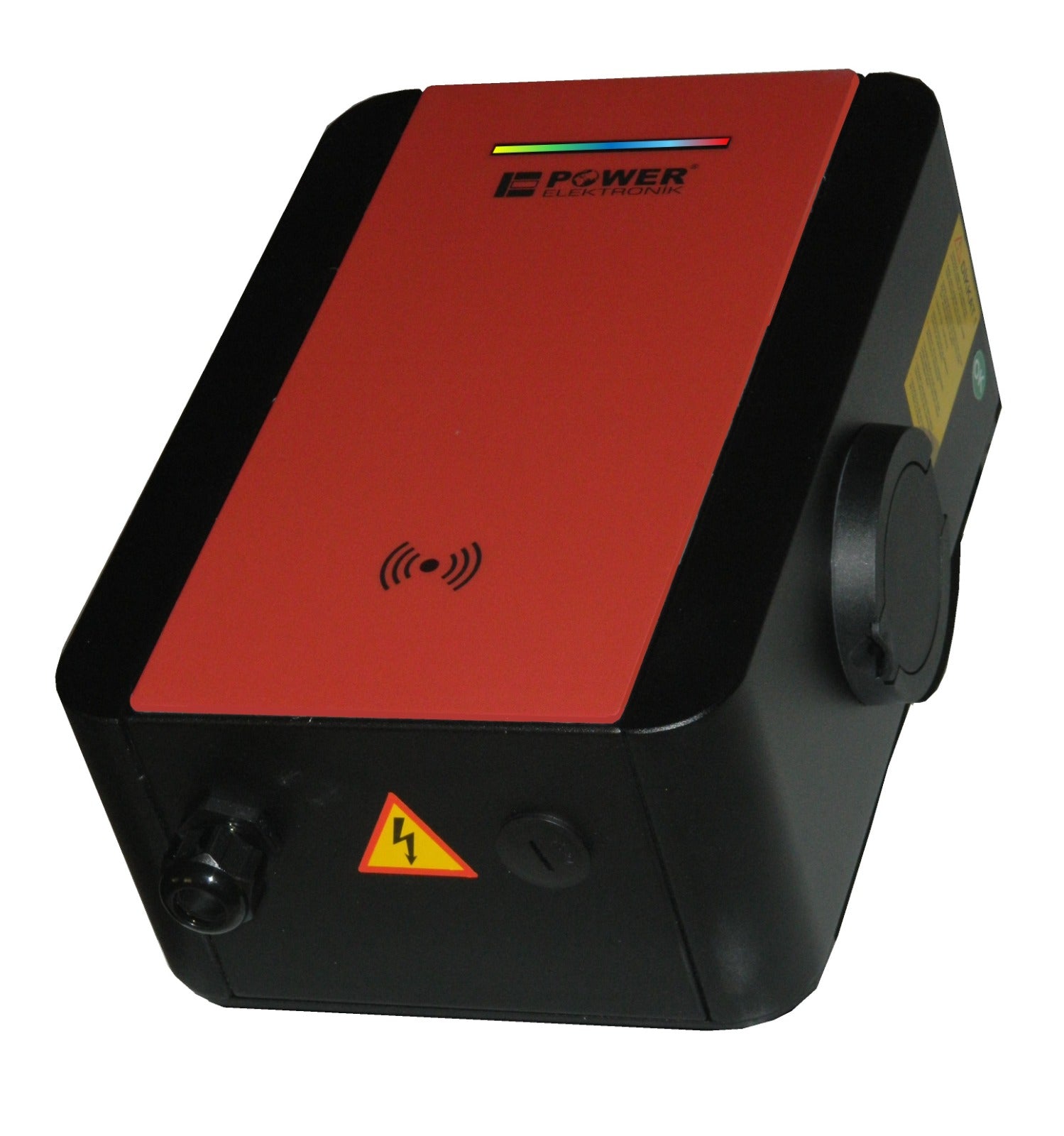 POWER ELEKTRONİK KIRMIZI 11 KW AC SOKETLİ EV TİPİ ARAÇ ŞARJ İSTASYONU
