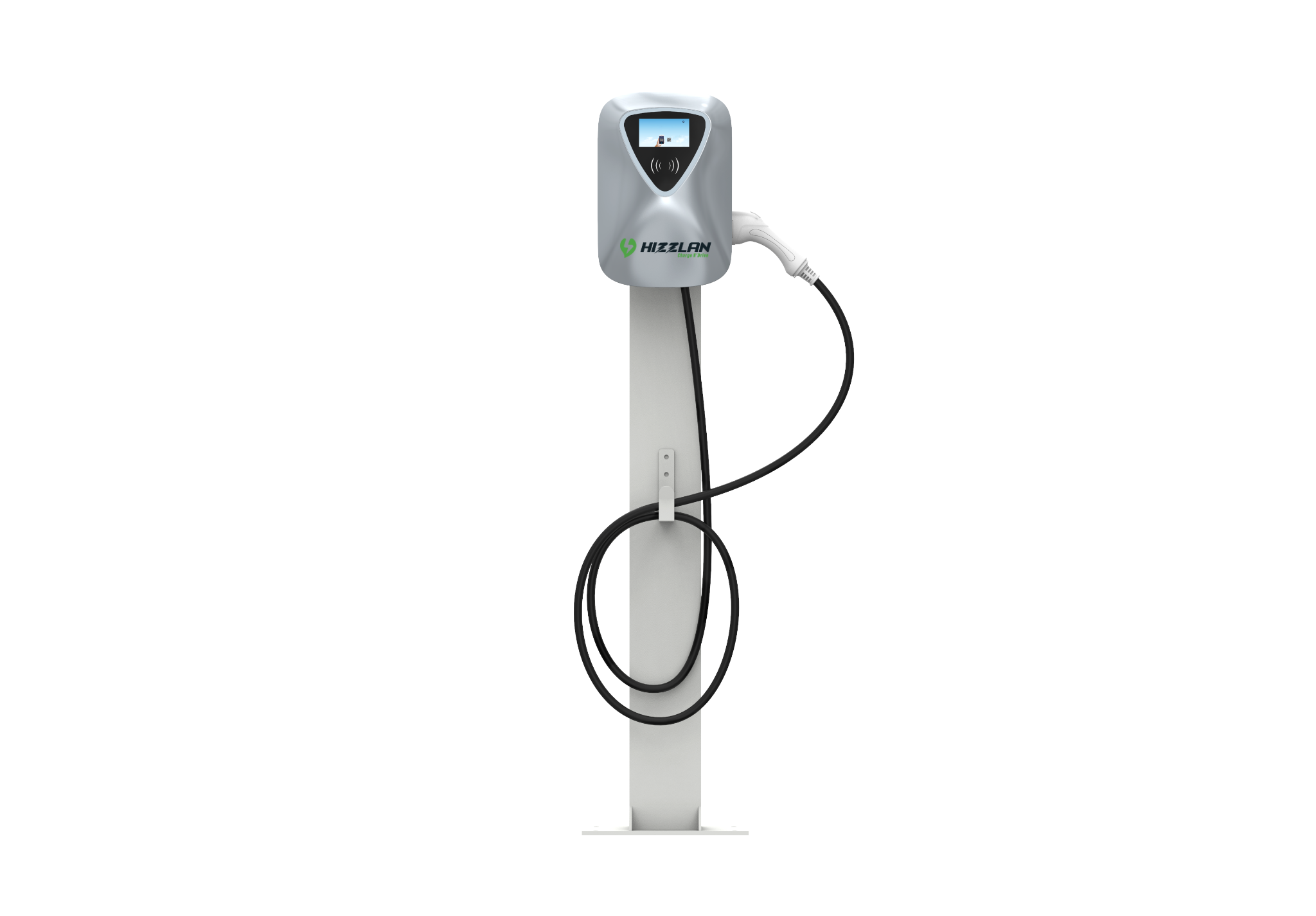 HIZZLAN 22 KW AC DUVARA MONTE EV TİPİ KABLOLU ARAÇ ŞARJ İSTASYONU V1